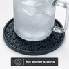 Nightstand Coaster, 6 Pack 3.94 Inch Drink Coasters with Storage