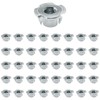 40 PCS Four Pronged T-Nuts, Galvanized Furniture Nuts for Woodworking