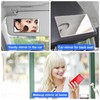 2 PCS Auto Sun Visor HD Makeup Mirror, Self-Adhesive Universal