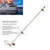 Boat Flag Pole Mount, Stainless Steel Marine Grade Rail Mount