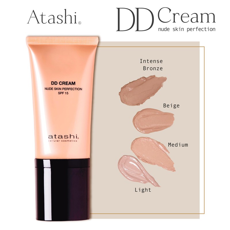 Atashi Anti-Aging DD Cream. Anti-Aging Treatment with Colour. No Makeup