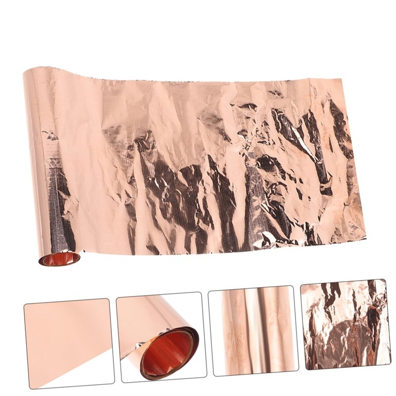 Gatuida 1 Roll Copper Sheet Copper Material for Crafting and