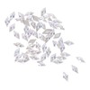 Baluue 50pcs Mini Rhombic Nail Rhinestones Shiny Flatback Zircon Stones