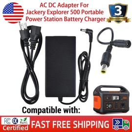 For Jackery Explorer AC DC Adapter For Jackery Explorer 500 Portable Power Station Battery Charger