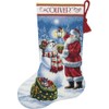 DIMENSIONS 70-08952 Counted Gold Collection Stocking: Holiday Glow, Aida, White,