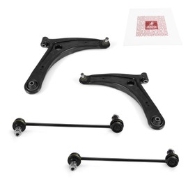 Metrix Premium Chassis Parts - 4 PC Front Lower Control Arm & Front Sway Bar Stabilizer End Link Kit Fits 18-20 Mitsubishi Eclipse Cross, 08-17 Lancer, RK620548 RK620549, K750385, Made in Europe