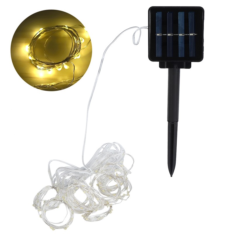 Outdoor Solar Power 120LED Chips Umbrella String Lights for Garden