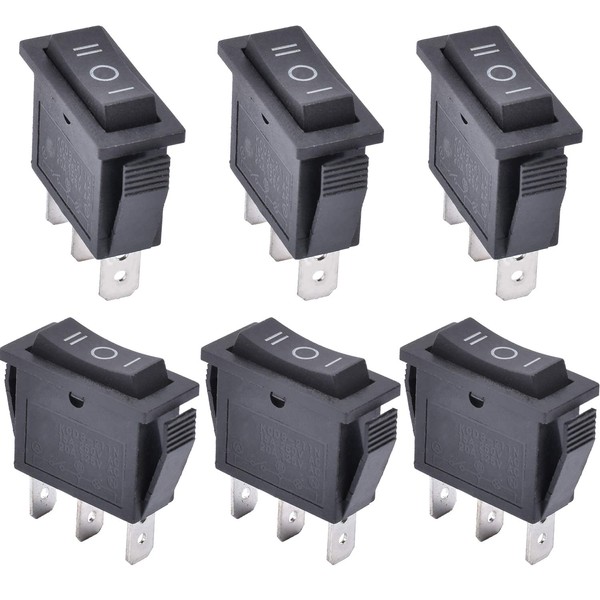 APIELE 6 pieces toggle switch, 3 position on/off with SPDT