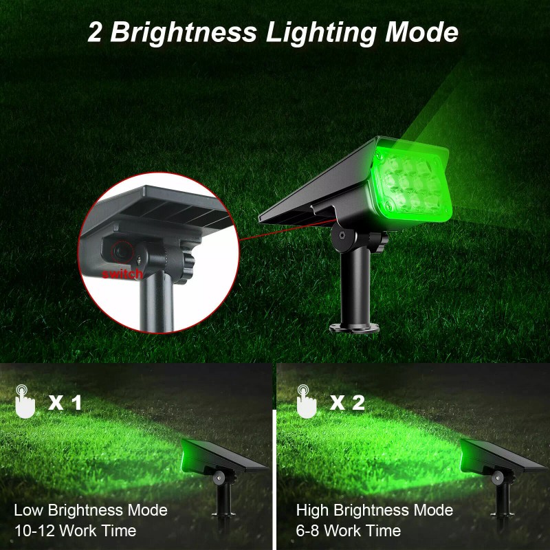 T-SUN Solar 20-LED Spotlight Landscape Light Outdoor Garden Pathway Wall