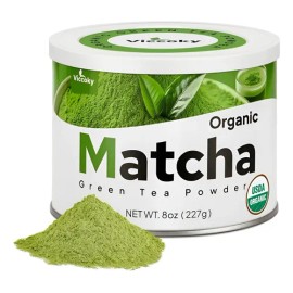 Polvo De Matcha Orgánico 8 Oz (lata) Grado Culinario                                                                                                  
