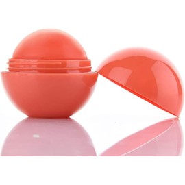 Bálsamo labial hidratante natural, bola suave, bálsamos labiales curativos, cuidado de labios con sabor a fruta, lápiz labial de hidratación total (naranja)
