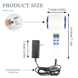 ZJIVQO Hot and Cold Face Massager, Double Heads Hammer Vibration Massage Instrument, SPA Anti-Wrinkle Skin Tighten Lifting Massage Machine