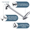 BRIGHT SHOWERS Brass Shower Head Extension Arm for Rain and