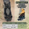 Outerfit Non-Slip Crampons with Tungsten Steel Spikes, Shoe Spikes for