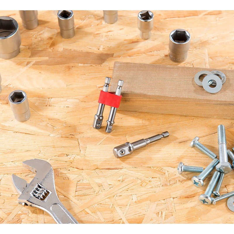 AGT Professional Bit Insert Adapter: 3 Piece Hex to Square