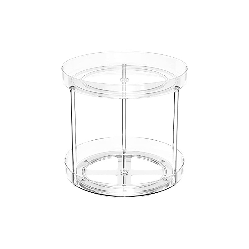 Relota Spice Rack Rotating 2 Tiers, Turntable Kitchen Organiser Small