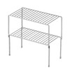 Redrubbit 2 Pack(10.6 x 5.5 Inch) Stackable Cabinet Storage Shelf