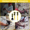 3-Piece Heavy-Duty Chisel Set with Hand Protection, Concrete and Mortar