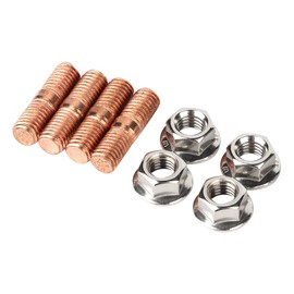 Turbo Studs, M10x1.50 Thread T3 T4 T6 High Strength Turbo Screw and Nuts Turbo Manifold Stud Kit Flange Nuts
