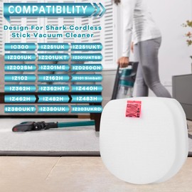 Jollsung 2 St??ck IZ201EUT Filter Set f??r Shark Cordless Stick Anti Hair Wrap Staubsauger IZ201EU, IZ201EUT, IZ201EUTSB, IZ251EU, IZ251EUT, IZ202EU, IZ202EUT, IZ251EU, IZ251EUT, IZ103EUGB