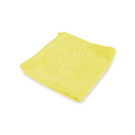 Hypafol Microfibre Cloths | Pack of 10 | 30 x 30 cm | Yellow | Easy to Clean & Quick Drying | Polishing Cloths for Surface Cleaning | Cleaning Cloths for Car Care, Building Cleaning, Catering
