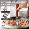 Stainless Steel Meat Chopper Masher, 6 Blade Ground Beef Chopper