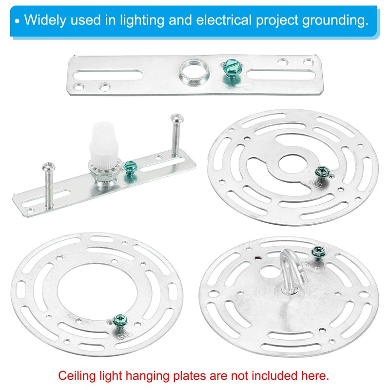 PATIKIL 8-32 x 1/4 Inch Thread Ground Screws, 100 Pack