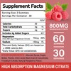 Magnesium Gummies for Adults, 800mg Magnesium Citrate High Absorption Supplement,