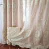 Amidoudou 1 par de cortinas europeas de doble capa con