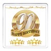 HAPPY BIRTHDAY, 90th Birthday Gift Coaster.