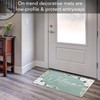 Counterart Floral Welcome Indoor/Outdoor Entryway Floor Mat Manufactured in The