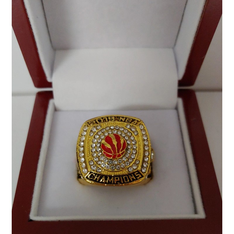Kawhi Leonard - 2019 Toronto Raptors Championship Ring With Wooden