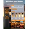 luckystyle 30FT Outdoor String Lights with Remote Control