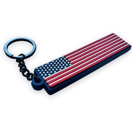 PAC Supplies Global Ltd USA Flag Keychain/Keyring - Waterproof, Perfect For Bags, Keys, Boat Key, Whistle