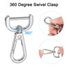 QUARKZMAN Pack of 4 Swivel Carabiner Hooks with Swivel 20