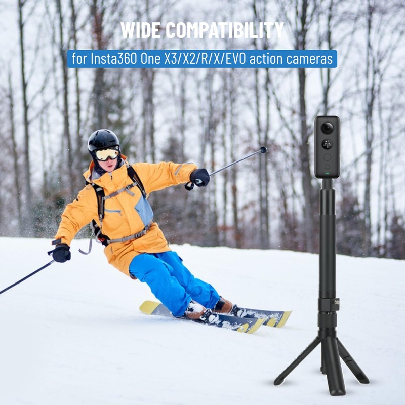 Bullet Time Handle, Invisible Selfie Stick Rod Handle, 360 Degree