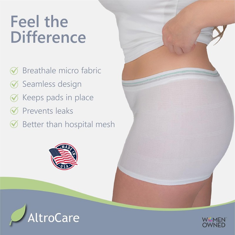 5-Pack Disposable, Postpartum and Incontinence, Seamless Mesh Underwear