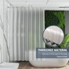 Aeici Anti-Mould Shower Curtain 180 x 180 cm Transparent EVA