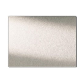Aluminium Composite Plate Brushed Silver I 15 x 20 cm I Aluminium Sign I az137