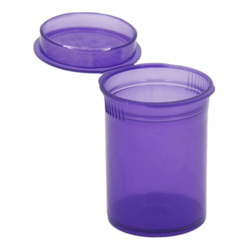 Multi-Use Airtight Empty Pill Bottles with Hinged Lids, 30 Dram