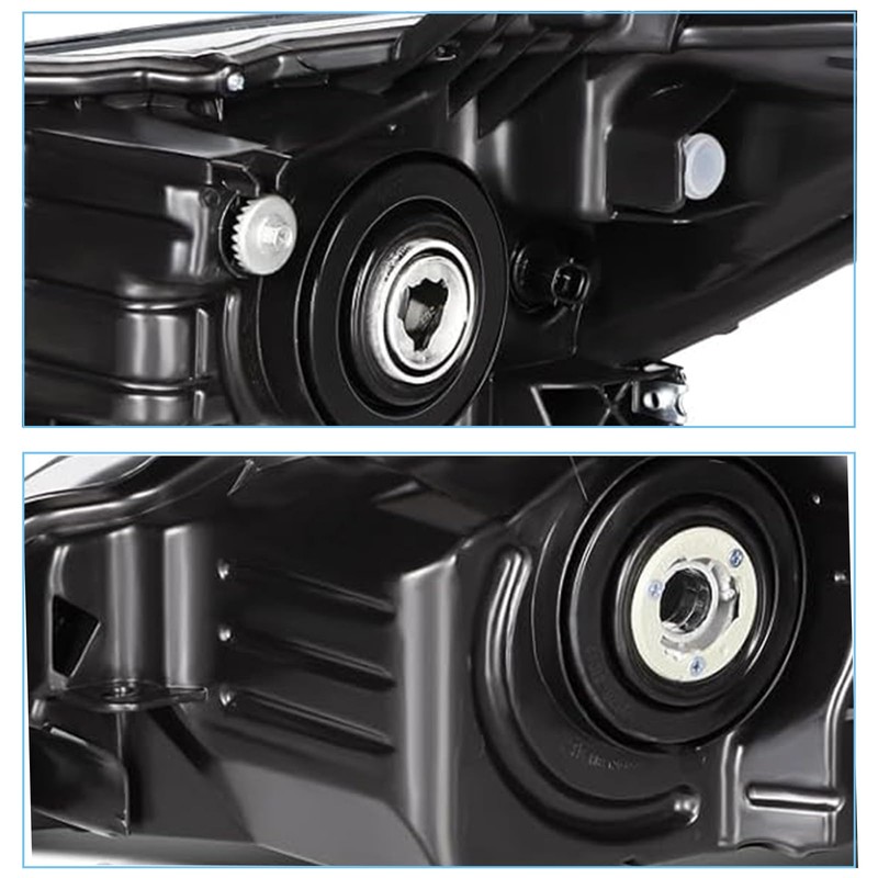 2PCS Headlights Assembly Compatible with 2015 2016 2017 Toyota Camry
