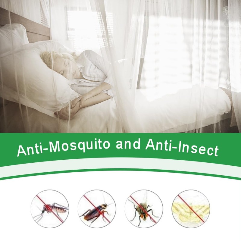 BUZIFU Mosquito Net Double Beds 200 x 200 x 180