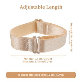 Tyqour Pack of 6 Adjustable Bra Straps Clip Bra Straps Holder Women's Non Slip Strap Holder Elastic Bra Strap Holder Clip Women's Bra Strap Holder for Slipping, Bra Accessories for Racerback Straps