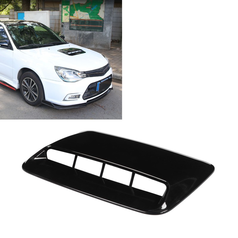 Hood Scoop Cover Universal for Automobile Modification Replacement RefurbishmentGlossy Black