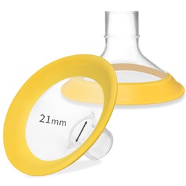 PumpMom-us 21mm Breast Shields Compatible with Medela Breast Pump Parts, Replace Flange Accessories for PersonalFit, Freestyle, Harmony, PersonalFit Flex Breast Shield