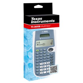 Texas Instruments TI-30XS MultiView Schulrechner (bis zu 4-zeiliges Display, Solar- und Batteriebetrieb)