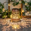RESNICE Outdoor Waterproof Hummingbird Solar Lanterns Metal Hanging Garden Light