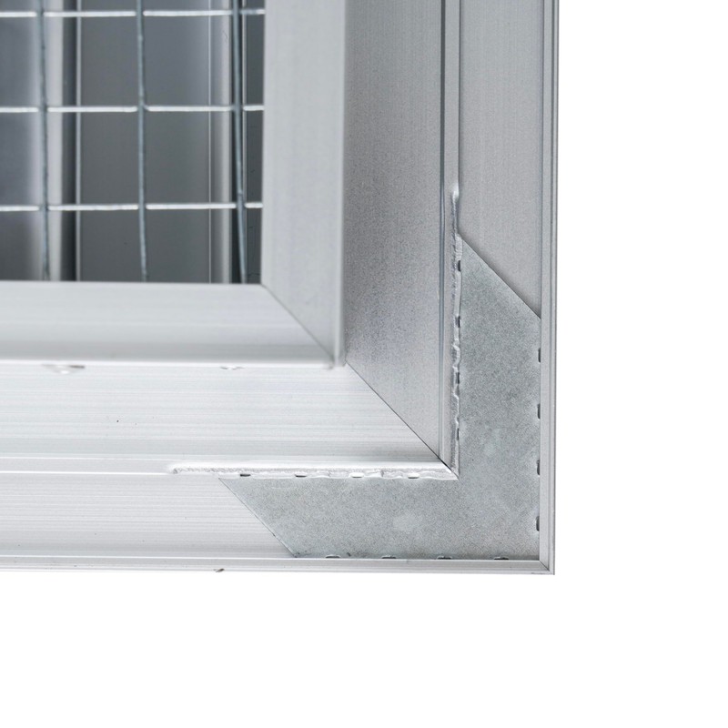 Fits 20x20 Wall Opening Anodized Aluminum Exterior Wall Vent by