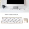 Keyboard Mouse Combo Wireless 2.4G USB Ultraslim Portable Ergonomic Wearproof