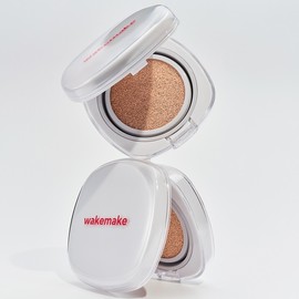 WAKEMAKE [Tanning Pochacco] Seamless Wear Cushion 15g (+Refill, Mini Cushion) - [Tanning Pochacco] 22NN Natural Neutral (+Refill, Mini Cushion)